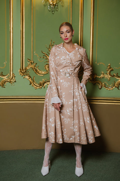 double-breasted trench coat