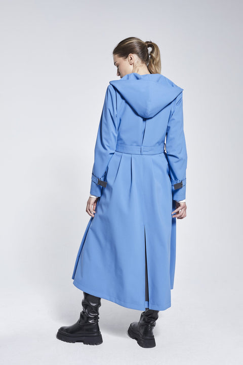 Ducktail Rainwear I OCEAN BLUE ICONIC RAINCOAT - recycled materials