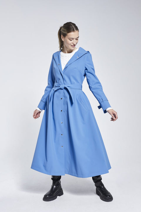 Ducktail Rainwear I OCEAN BLUE ICONIC RAINCOAT - recycled materials