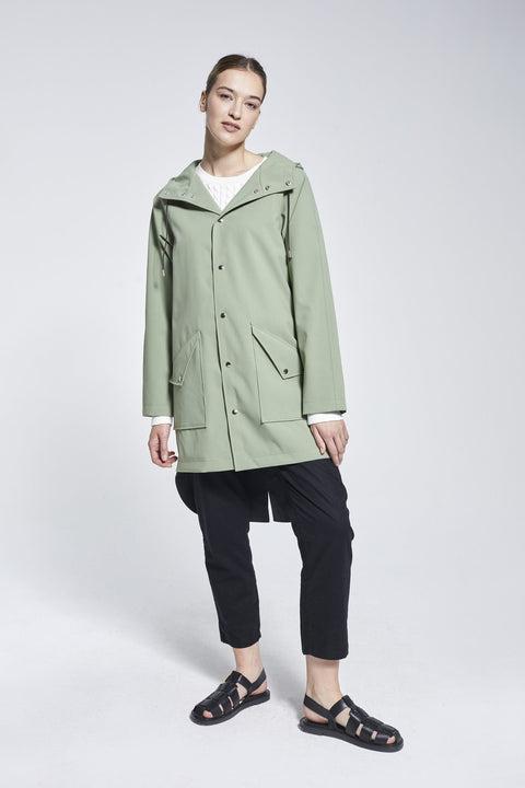 Ducktail Rainwear I OLIVE CITY RAINCOAT - recycled materials