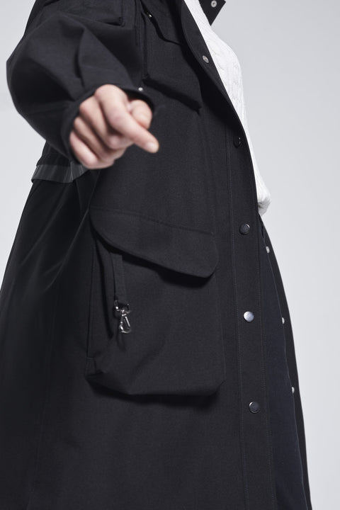 Ducktail Rainwear I BLACK MARILA RAINCOAT - recycled materials