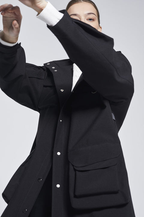 Ducktail Rainwear I BLACK MARILA RAINCOAT - recycled materials