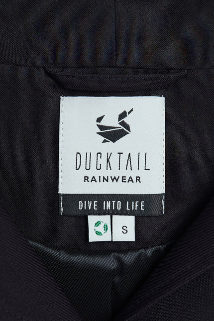 Ducktail Rainwear I BLACK CITY RAINCOAT – materiały pochodzące z recyklingu