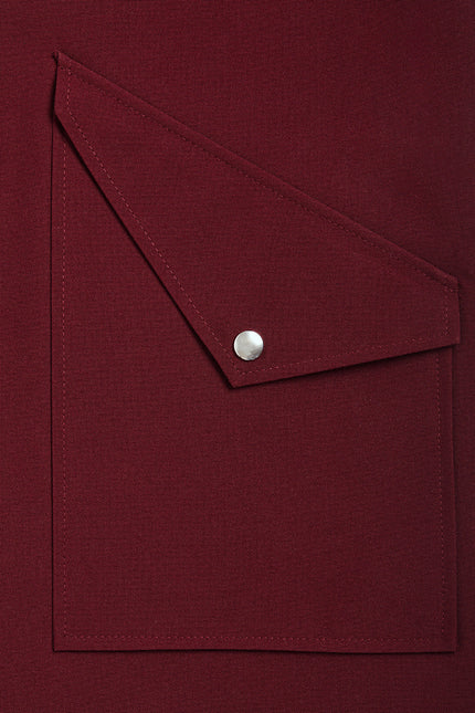 Ducktail Rainwear I BURGUNDY CITY RAINCOAT - recycled materials