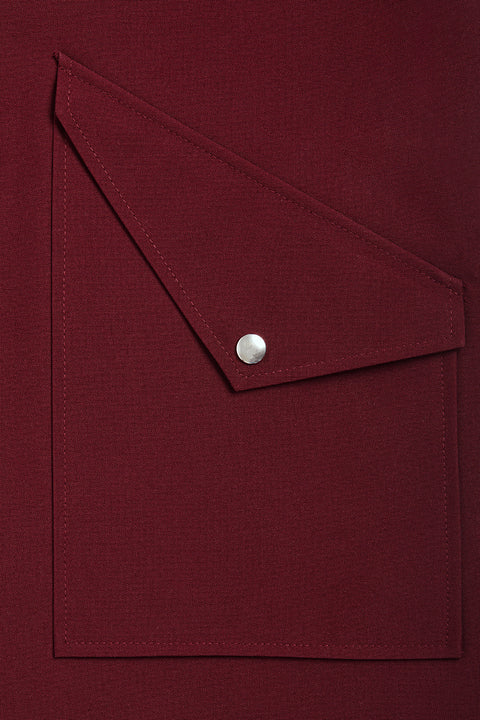 Ducktail Rainwear I BURGUNDY CITY RAINCOAT - materiały z recyklingu