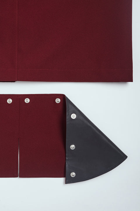 Ducktail Rainwear I BURGUNDY CITY RAINCOAT - materiały z recyklingu