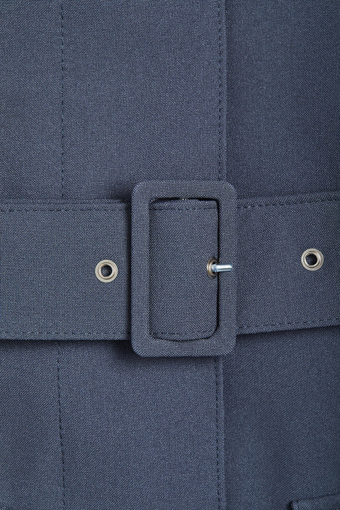 Ducktail Rainwear I SZARY PŁASZCZ PRZECIWDESZCZOWY Z ROZKLOSZOWANIEM - materiały z recyklingu