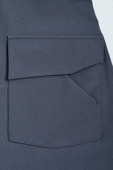 Ducktail Rainwear I SZARY PŁASZCZ PRZECIWDESZCZOWY Z ROZKLOSZOWANIEM - materiały z recyklingu