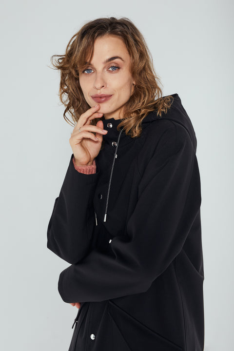 Ducktail Rainwear I BLACK CITY RAINCOAT – recycled materials