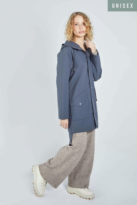 Ducktail Rainwear I GREY CITY RAINCOAT - recycled materials