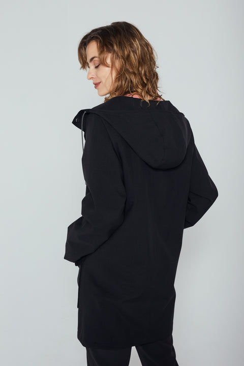 Ducktail Rainwear I BLACK CITY RAINCOAT – recycled materials