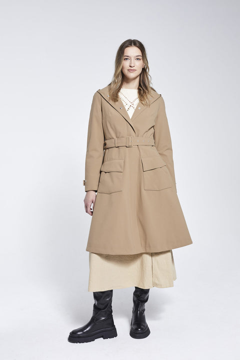 Ducktail Rainwear I SAND FLARE RAINCOAT - recycled materials