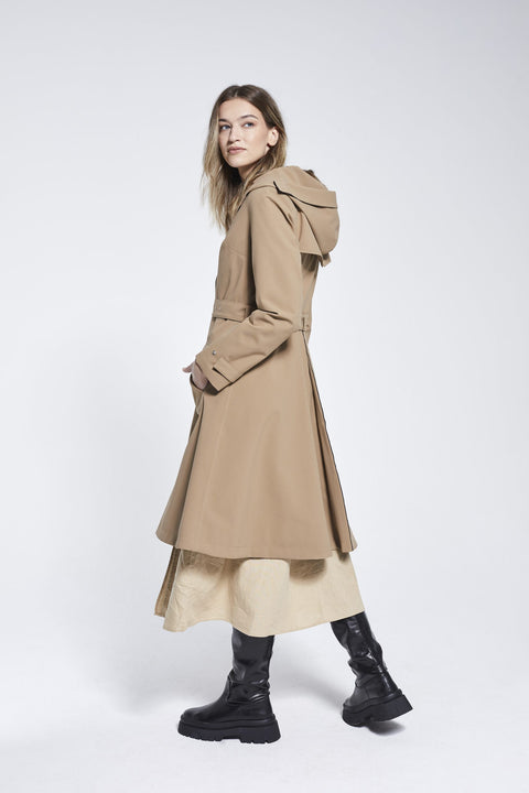 Ducktail Rainwear I SAND FLARE RAINCOAT - recycled materials