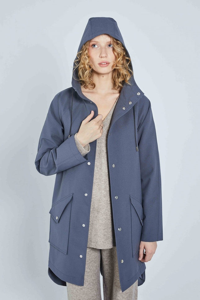 Ducktail Rainwear I GREY CITY RAINCOAT - recycled materials