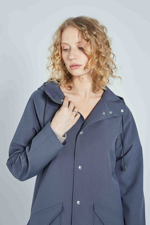 Ducktail Rainwear I GREY CITY RAINCOAT - recycled materials