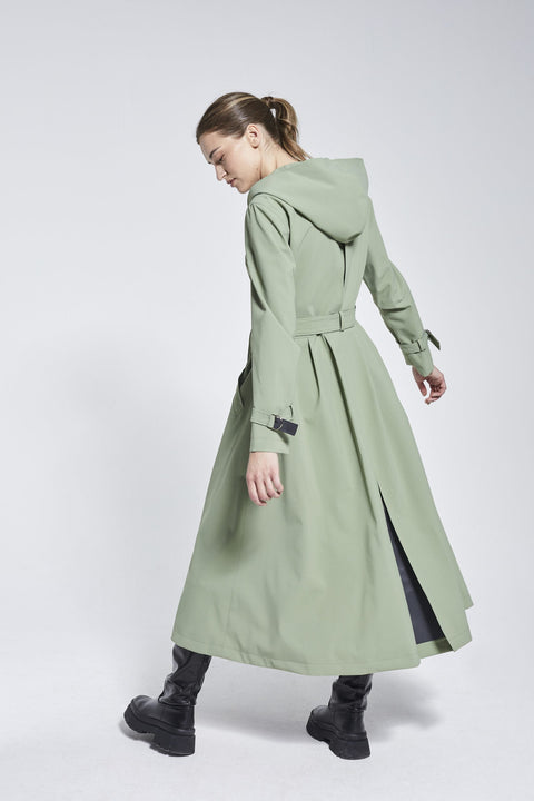 Ducktail Rainwear I OLIVE ICONIC RAINCOAT - recycled materials