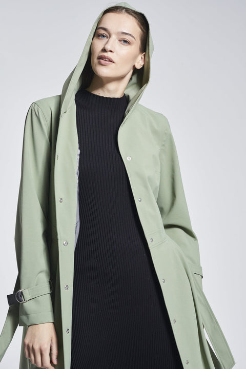 Ducktail Rainwear I OLIVE ICONIC RAINCOAT - recycled materials