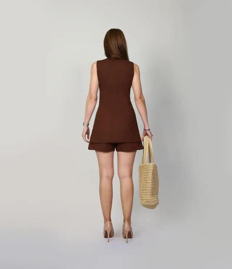 Muda Clothing | Top Regina brown