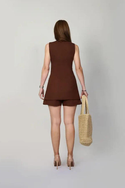REGINA BROWN TOP - mudafashions
