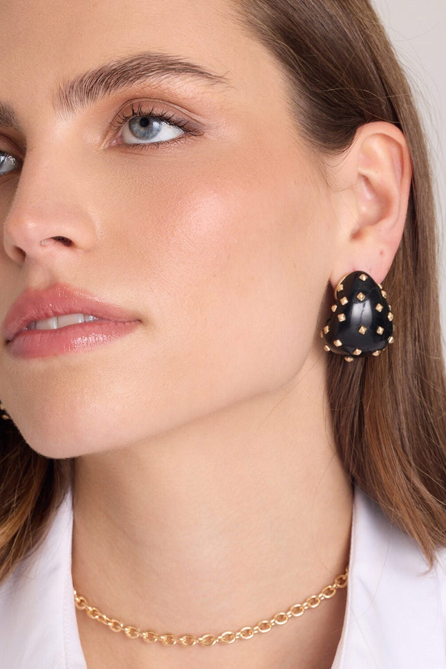 Michael Nash Jewelry | Kolczyki Maristella Black Studded