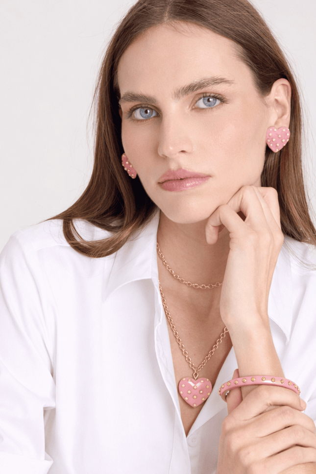 Michael Nash Jewelry | Clementine Studded Rose Resin Bangle