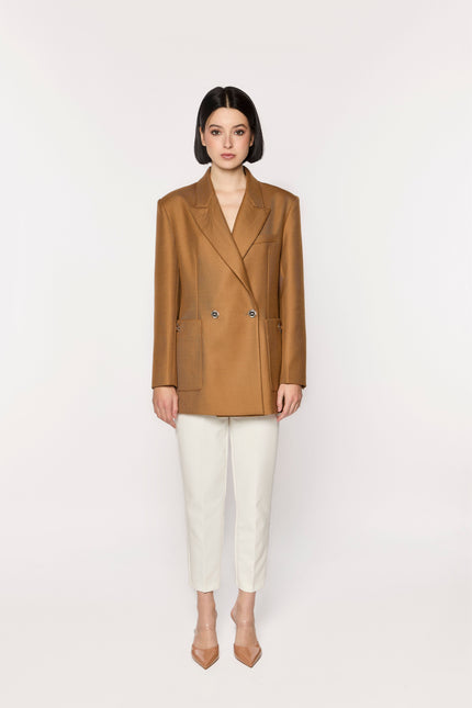 GIODORO | Riganti Camel Wool Blazer