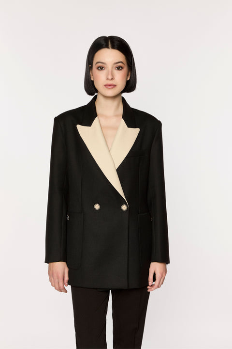 GIODORO | Riganti Black Wool Blazer