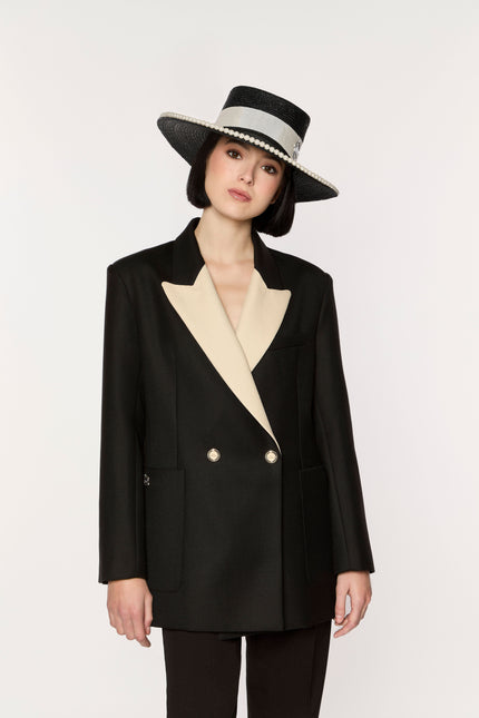 GIODORO | Riganti Black Wool Blazer