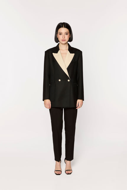 GIODORO | Riganti Black Wool Blazer