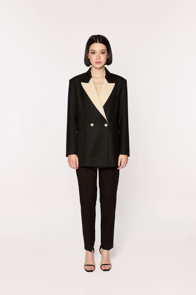 GIODORO | Riganti Black Wool Blazer