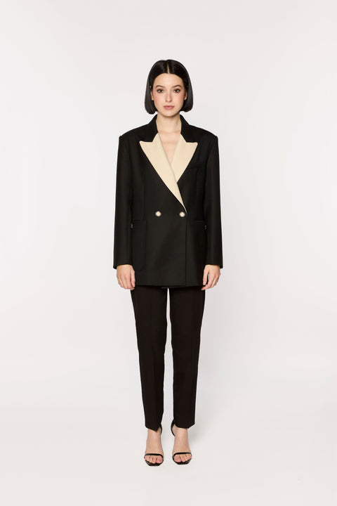 GIODORO | Riganti Black Wool Blazer