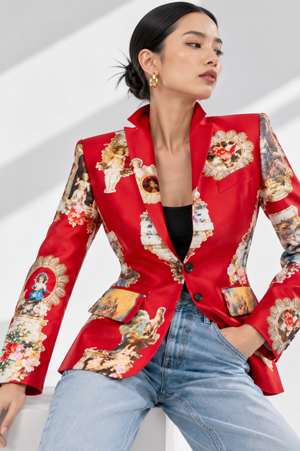 Custom-Made Tailored Blazer - Special Print