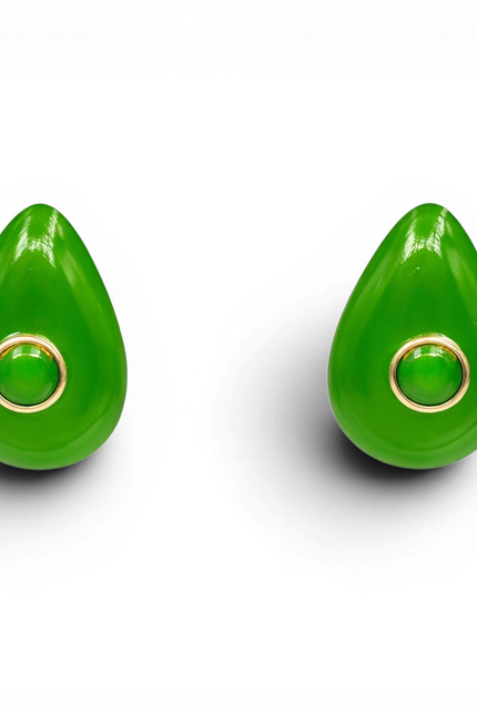 Michael Nash Jewelry | Rosamund Green Resin Pierced Earrings