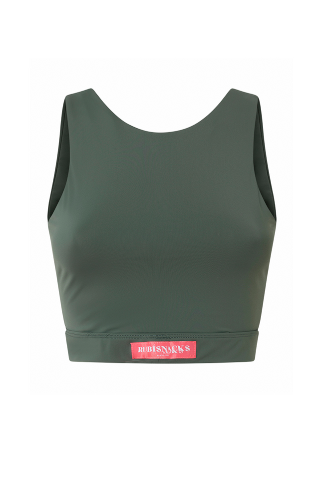 RUBISNACKS Barcelona | Minerva Top reversible olive