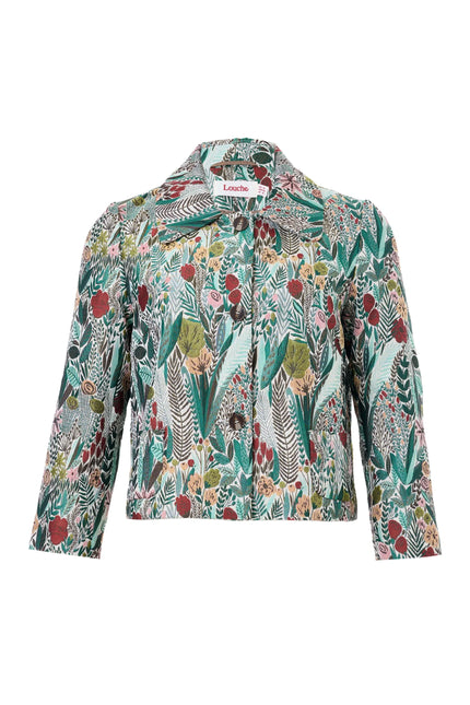 Salut Jungle Jacquard Jacket - Green - Styled