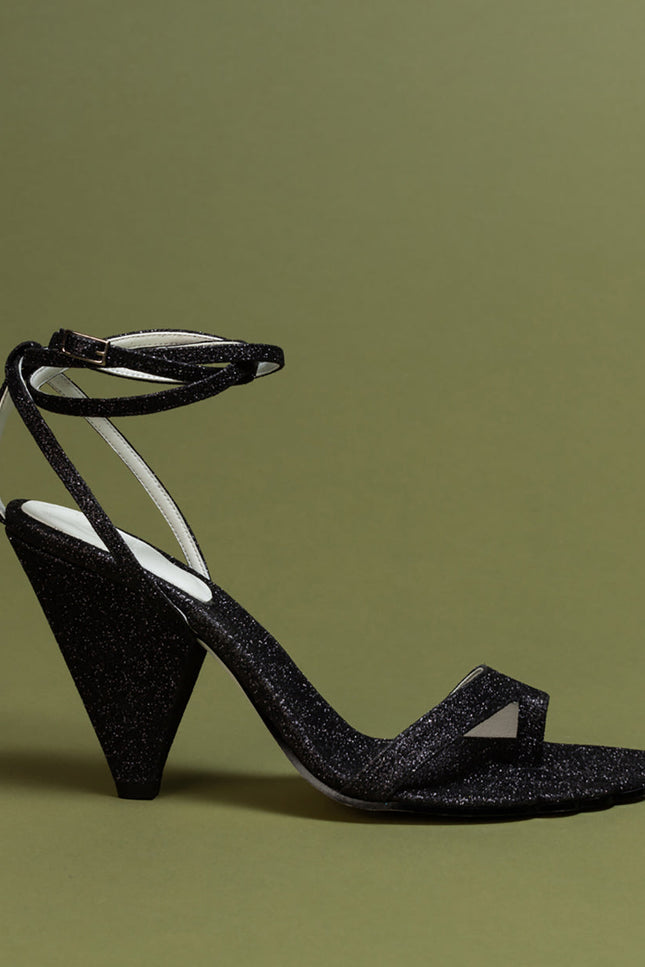 O2 Monde | Selene Sandals black glitter