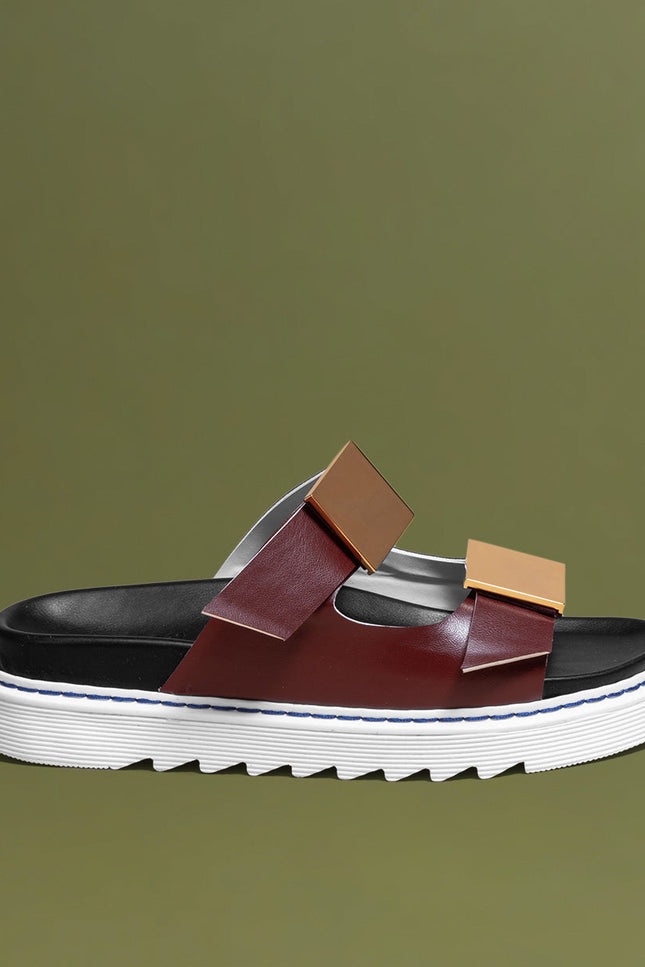 O2 Monde | Tala Slippers bordeaux