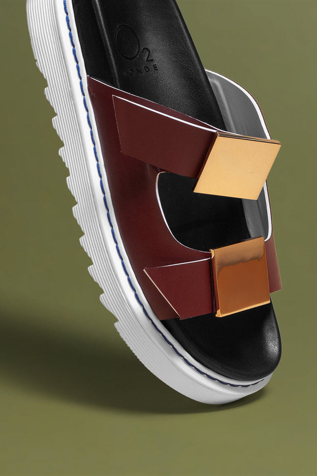 O2 Monde | Tala Slippers bordeaux