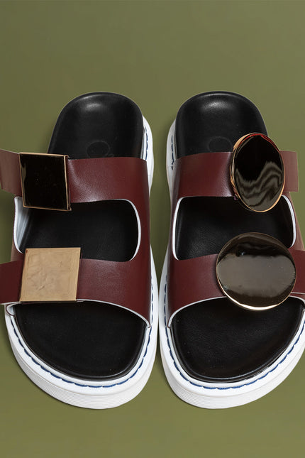 O2 Monde | Tala Slippers bordeaux