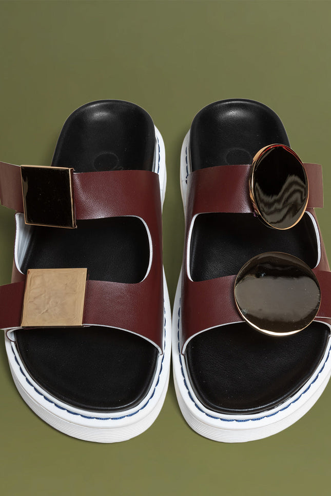 O2 Monde | Tala Slippers bordeaux