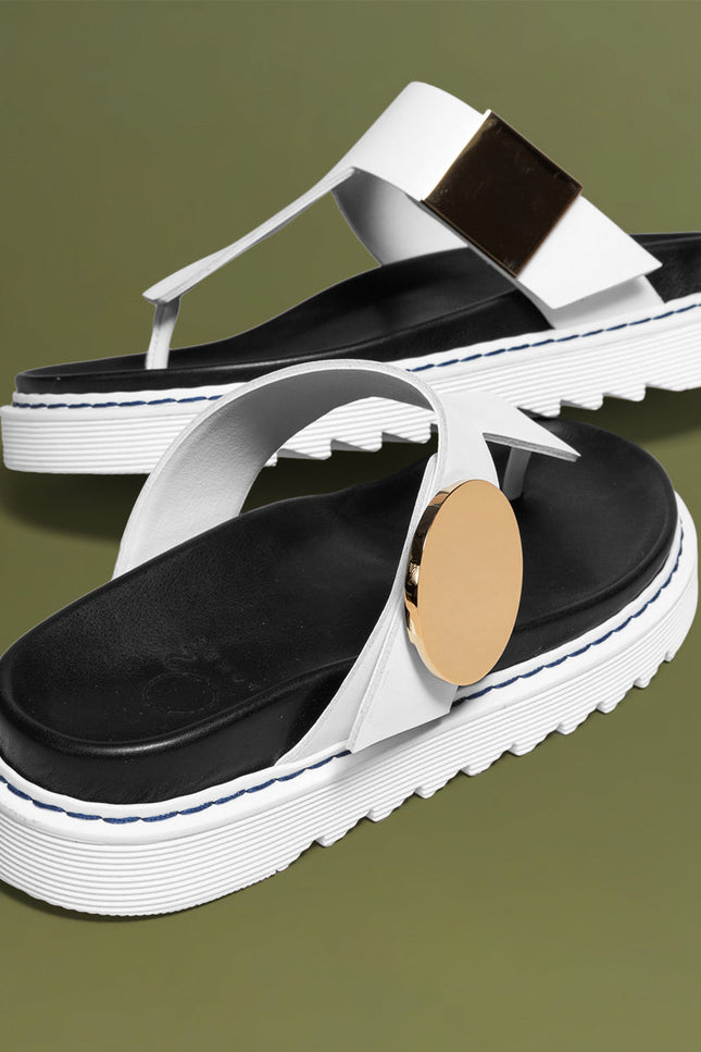 O2 Monde | Vaju Flip Flops white