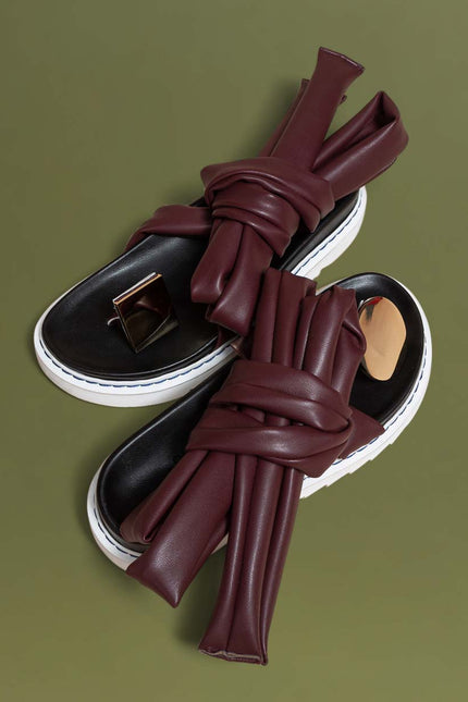 O2 Monde | Sandals Jik bordeaux