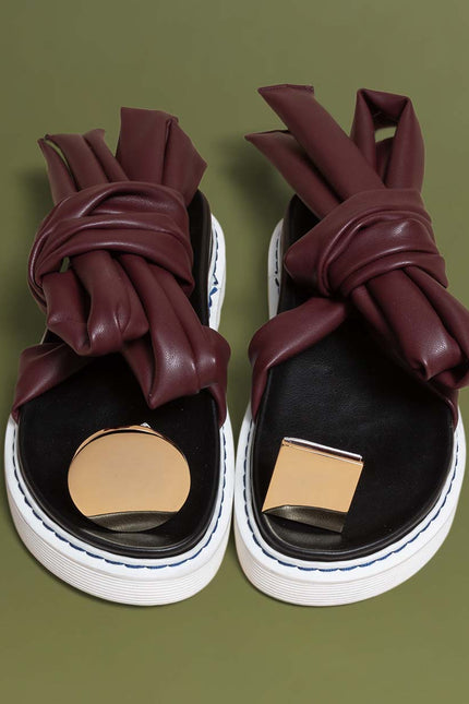 O2 Monde | Sandals Jik bordeaux