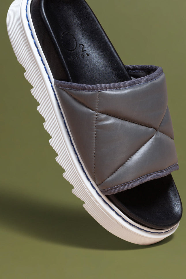 O2 Monde | Anahita Slippers grey nylon