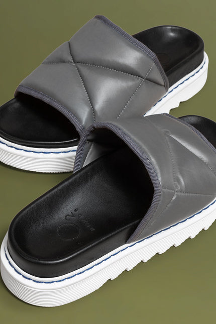 O2 Monde | Anahita Slippers grey nylon