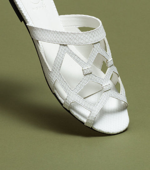 O2 Monde | Klapki Leela białe