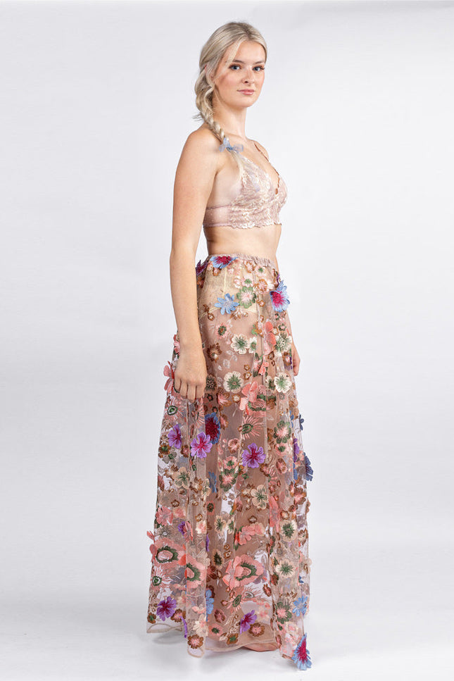 Harlow Loves Daisy | Celestial Wildflower Maxi skirt