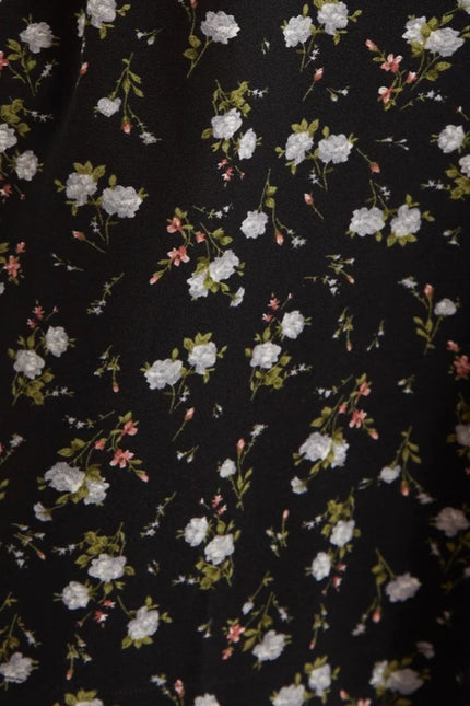 Kiyo Slavic Flowers Midi Skirt - Styled