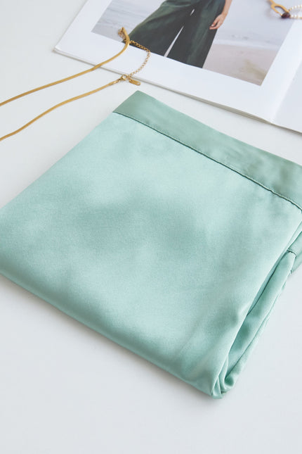 Soft Strokes Silk | Jade Soar Camisole and Shorts Pyjamas Set