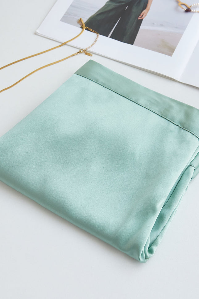 Soft Strokes Silk | Jade Soar Camisole and Shorts Pyjamas Set